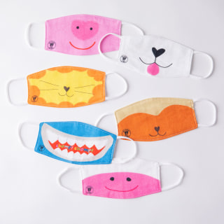 Food52 Bamboozle Kids' Animal Cloth Face Masks Six-Pack