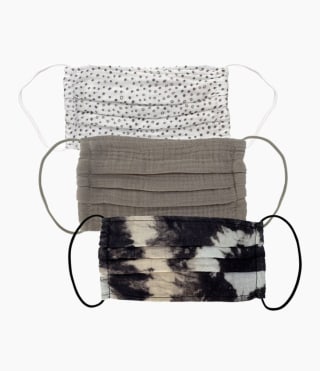 Kitsch Neutral 100% Cotton Face Mask Set