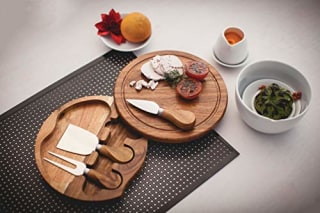 Toscana by Acacia Brie Cheese Cutting Board & Tools Set