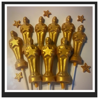 SparklesBaby Oscar Theme Chocolate Lollipops