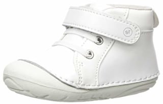 Stride Rite Baby-Boy's Soft Motion Frankie Athletic Sneaker, White, 3.5 W US Infant