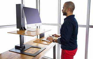 E7 Electric Standing Desk Converter by UPLIFT Desk