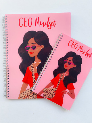 Copper &amp; Brass Large CEO Mindset Notebook