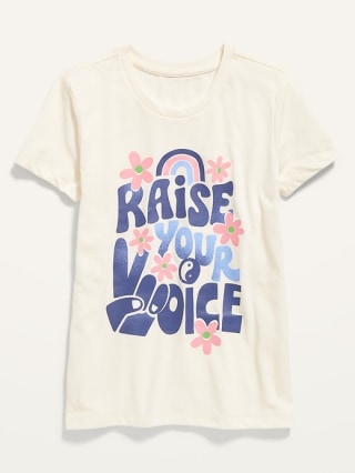 Short-Sleeve Graphic Tee for Girls