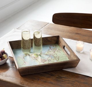 Custom Map Serving Tray