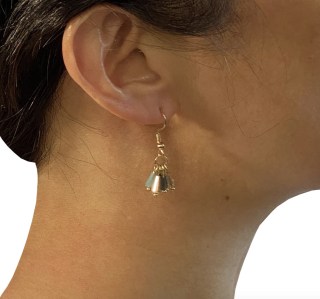 Youzey Swingy Pearlescent Bead Earrings