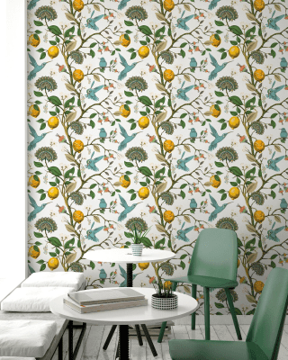 Removable Wallpaper Scandinavian Wallpaper Temporary Wallpaper Vintage Wallpaper Peel and Stick Wallpaper Wall Paper - A690
