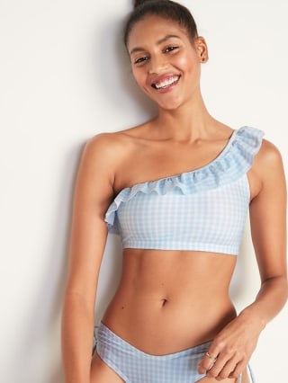 Old Navy Ruffled One-Shoulder Swim Top for Women