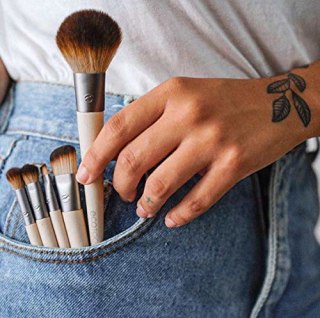 EcoTools Makeup Brush Set for Eyeshadow, Foundation, Blush, and Concealer, Set of 5