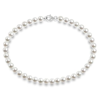 PAVOI White Simulated Shell Pearl Necklace