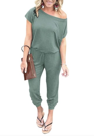 PrettyGarden Off-Shoulder Jumpsuit with Pockets