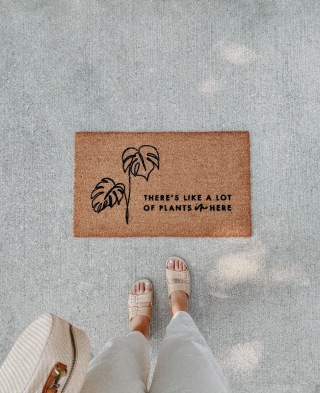There's Like A Lot Of Plants In Here Doormat