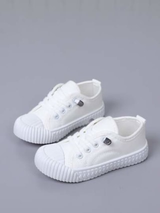 White Canvas Shoes