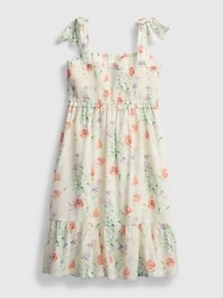 Kids Smocked Floral Dress