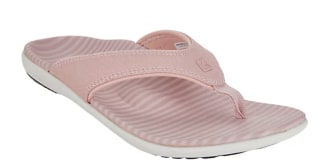 Spenco Orthotic Thong Sandals - Yumi Canvas Stripe