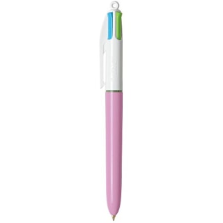 BIC 4 Color Fashion Ball Pen, Medium Point (1.0mm), Assorted, 2-Count