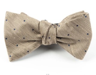 Bulletin Dot Tan Bow Tie
