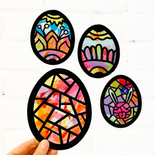 Paint Your Own Easter Eggs - Easter Basket Stuffers - Easter Craft Kit - Kids Easter Gift