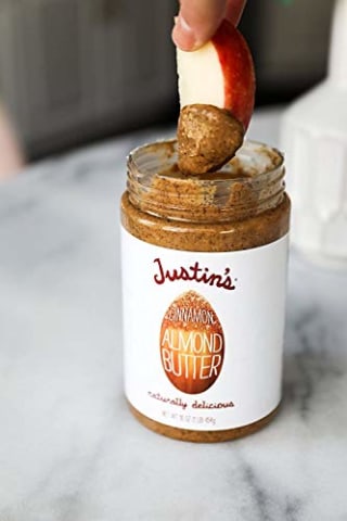 Justin's Cinnamon Almond Butter, No Stir, Gluten-free, Non-GMO, Responsibly Sourced, 16oz Jar