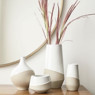 Half-Dipped Stoneware Vases
