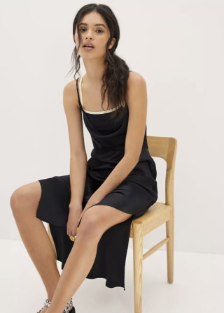 Anthropologie Elyse Bias Slip Dress