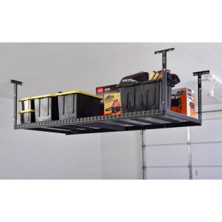 Husky Adjustable Height Ceiling Mount Garage Rack