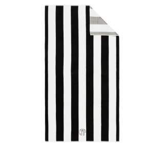 Reversible Awning Striped Organic Beach Towel