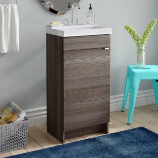 Fraizer Teak 17" Single Bathroom Vanity Set