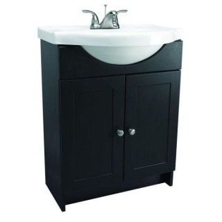 Lancaster 24 in. W Bath Vanity in White with Alpine Vanity Top in White