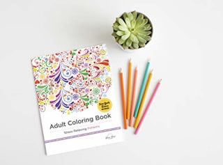 Adult Coloring Book Stress Relieving Patterns