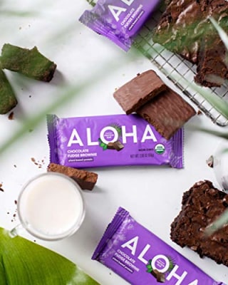 ALOHA Organic Plant Based Protein Bars - 6 Flavor Variety Pack - 12 Count, 1.9oz Bars - Vegan Snacks, Low Sugar, Gluten-Free, Low Carb, Paleo, Non-GMO, Stevia-Free, No Sugar Alcohols