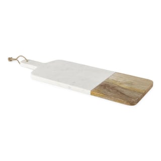 Linden Street Mango Wood &amp; Marble Serve Tray