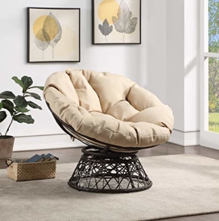 OSP Home Furnishings Wicker Papasan Chair