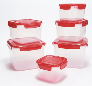 LocknLock 6-Piece Nestable Square Storage Set