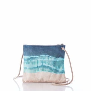 Sea Bags Recycled Sail Cloth Shoreline Tie Dye Slim Crossbody Bag