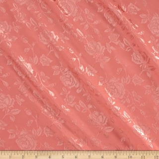 Rose Satin Jacquard Coral