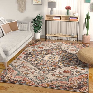 Well Woven Adeline Bohemian Vintage Medallion Soft Blush Multicolor Area Rug 8x11 (7'10" x 9'10")