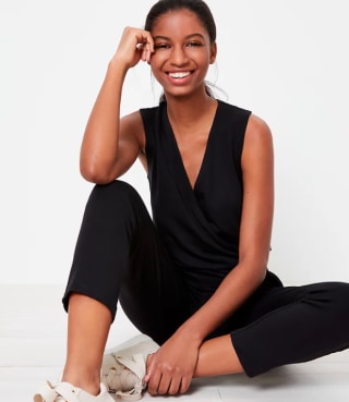 Lou & Grey Signature Softblend Crossover Jumpsuit