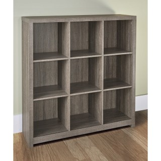 Red Wood Look 9-Cube Storage Organizer