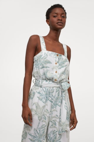 Linen-blend Jumpsuit