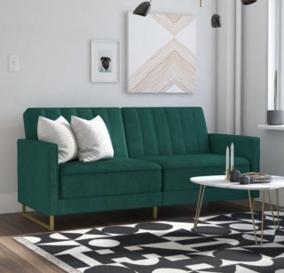Novogratz Skylar Tufted Back Convertible Sofa