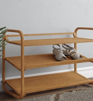 Rebrilliant 3-Tier 12-Pair Shoe Rack
