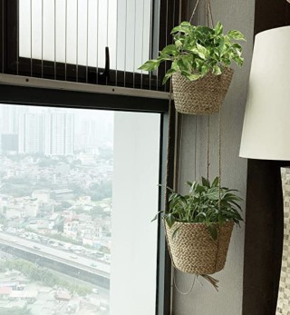 MadeTerra Woven Hanging Plant Pot