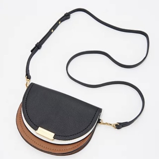 Vince Camuto Colorblock Pebble Leather Crossbody - Gema