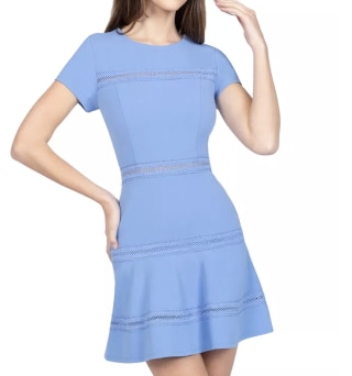 B Darlin Lace-Trim Fit & Flare Dress