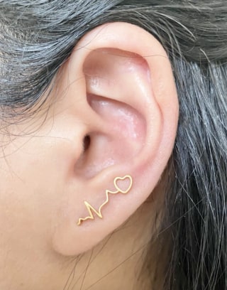 Etsy Heartbeat Climber Earrings