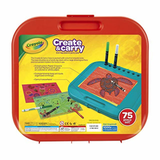 Crayola Create 'N Carry Art Set, 75 Pieces, Art Gift for Kids, Ages 5 &amp; Up