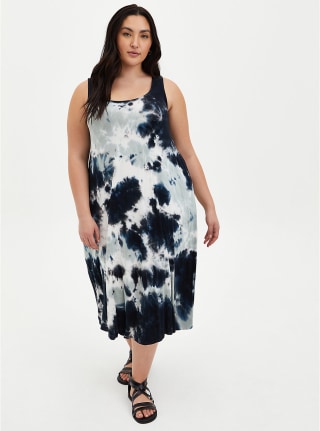 Torrid Multi Tie-Dye Midi Dress