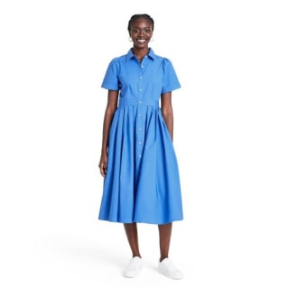 Short Sleeve Shirtdress - ALEXIS for Target Blue