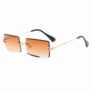 Dollger Rimless Rectangle Sunglasses